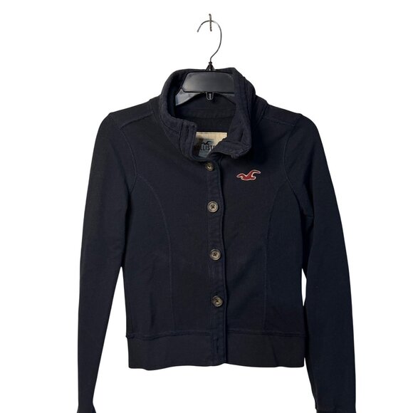 Vintage Hollister Small Ladies Y2K Sweater Collar Bella Swan Style Seagull Logo - Picture 3 of 6